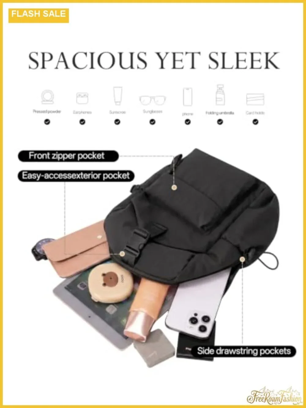 Convertible Mini Backpack Purse Women Sling Crossbody Nylon